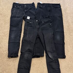 Men's Black 510 Levi’s  - Classic Black Denim